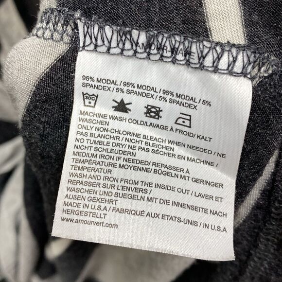 Amour Vert Striped Long Sleeve Shirt Dress Medium - Picture 3 of 5